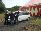 Voiture charg�e, pr�ts pour le retour !